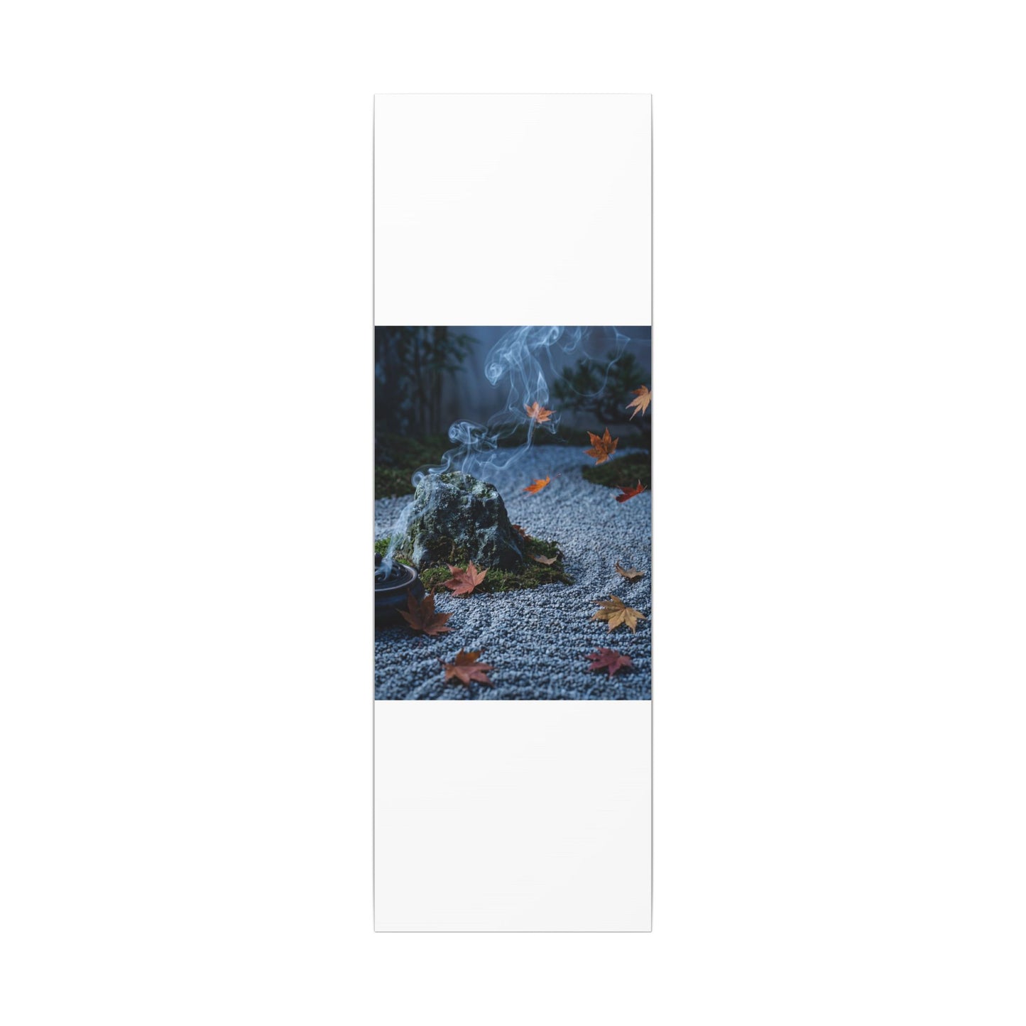 Autumn Incense Smoke Karesansui Canvas Art | Calm Decor
