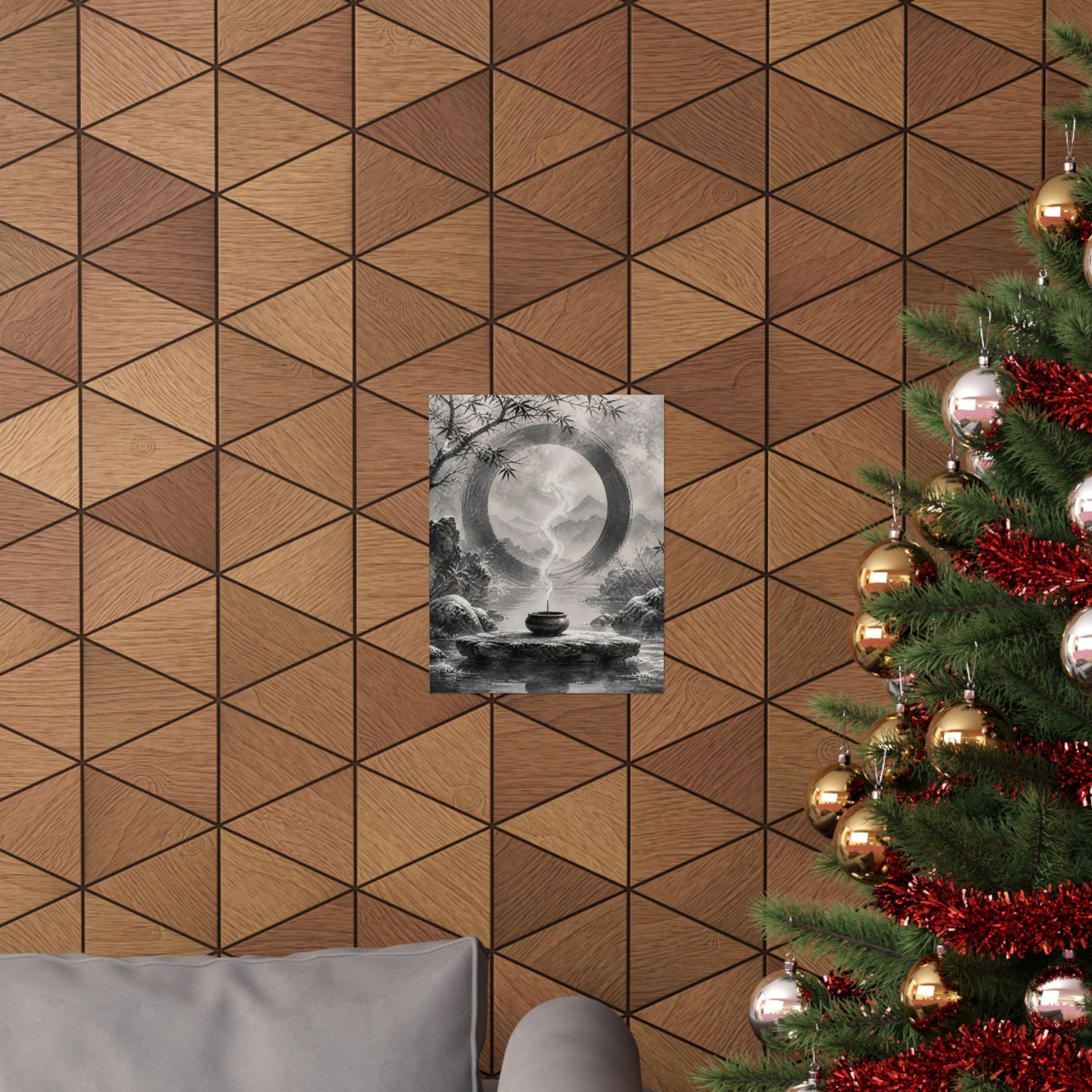 Dappled Incense Smoke Wall Art Print - Zen Seijaku
