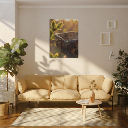 Golden Hour Ceramic Bowl Canvas Art - Dark Japandi Ma