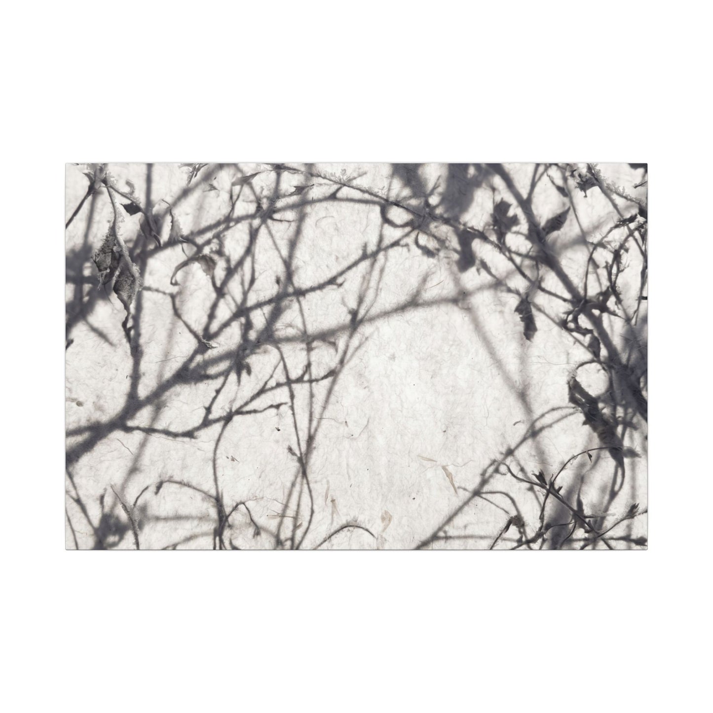 Winter Shadow Play Japanese Pattern Canvas Art | Elegant Decor