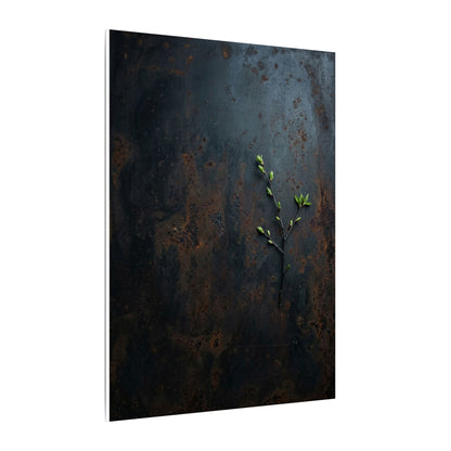 Rust Patina Moody Minimal Canvas Art | Moody Dark Japandi Art