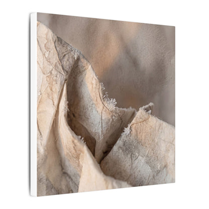 Japandi Paper Fold in Candlelight | Watercolor Canvas Art