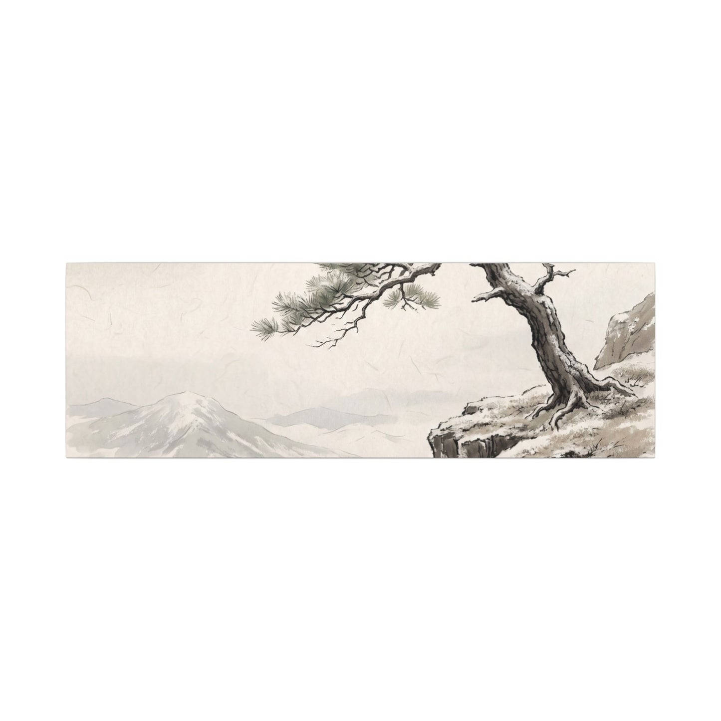 Seijaku Pine Tree Canvas Art - Japandi Japanese Pattern
