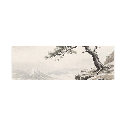 Seijaku Pine Tree Canvas Art - Japandi Japanese Pattern