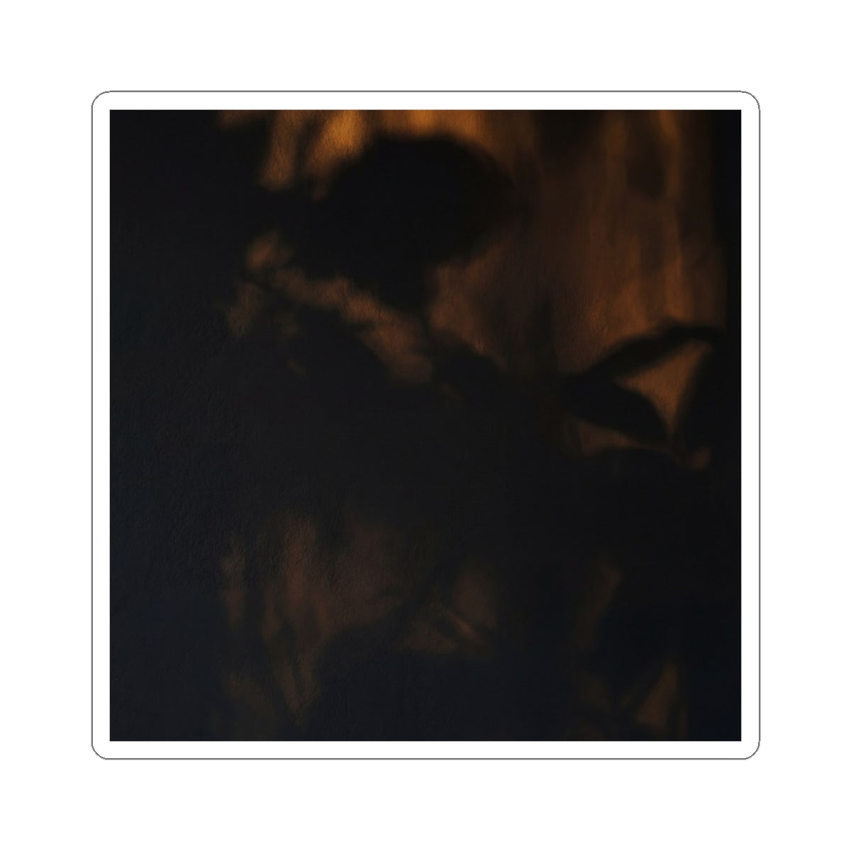 Shadow Play Sticker | Summer Dark Japandi Moody Minimal Art Art Print