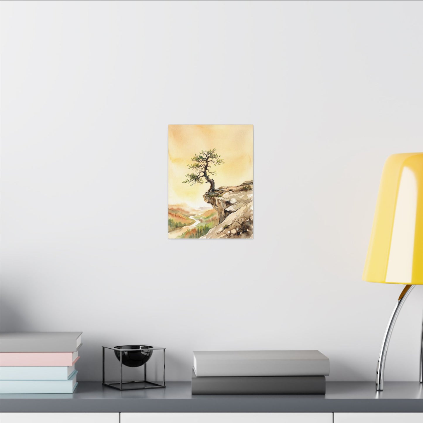 Golden Hour Pine Tree Canvas Art - Japandi Fukinsei