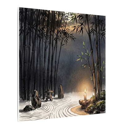 Tranquil Bamboo Grove Canvas Art - Karesansui Zen