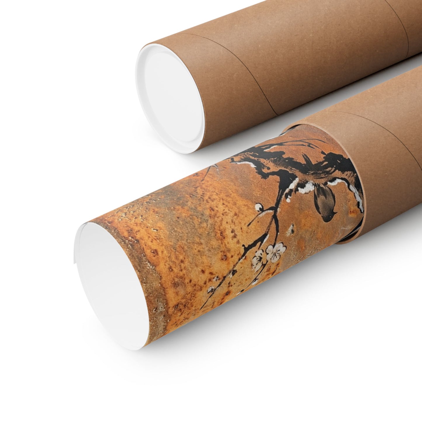 Datsuzoku Rust Patina Wall Art Print - Zen Sumi E