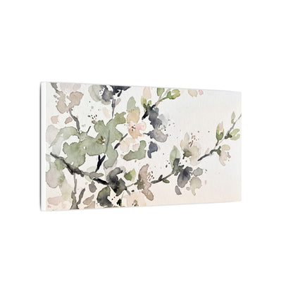 Cherry Blossom Watercolor Canvas Art | Elegant Japandi Art