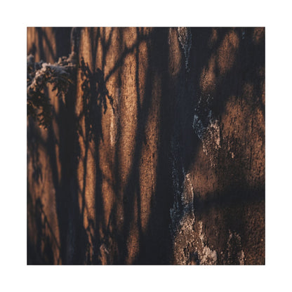 Golden Hour Shadow Play Canvas Art - Dark Japandi Fukinsei