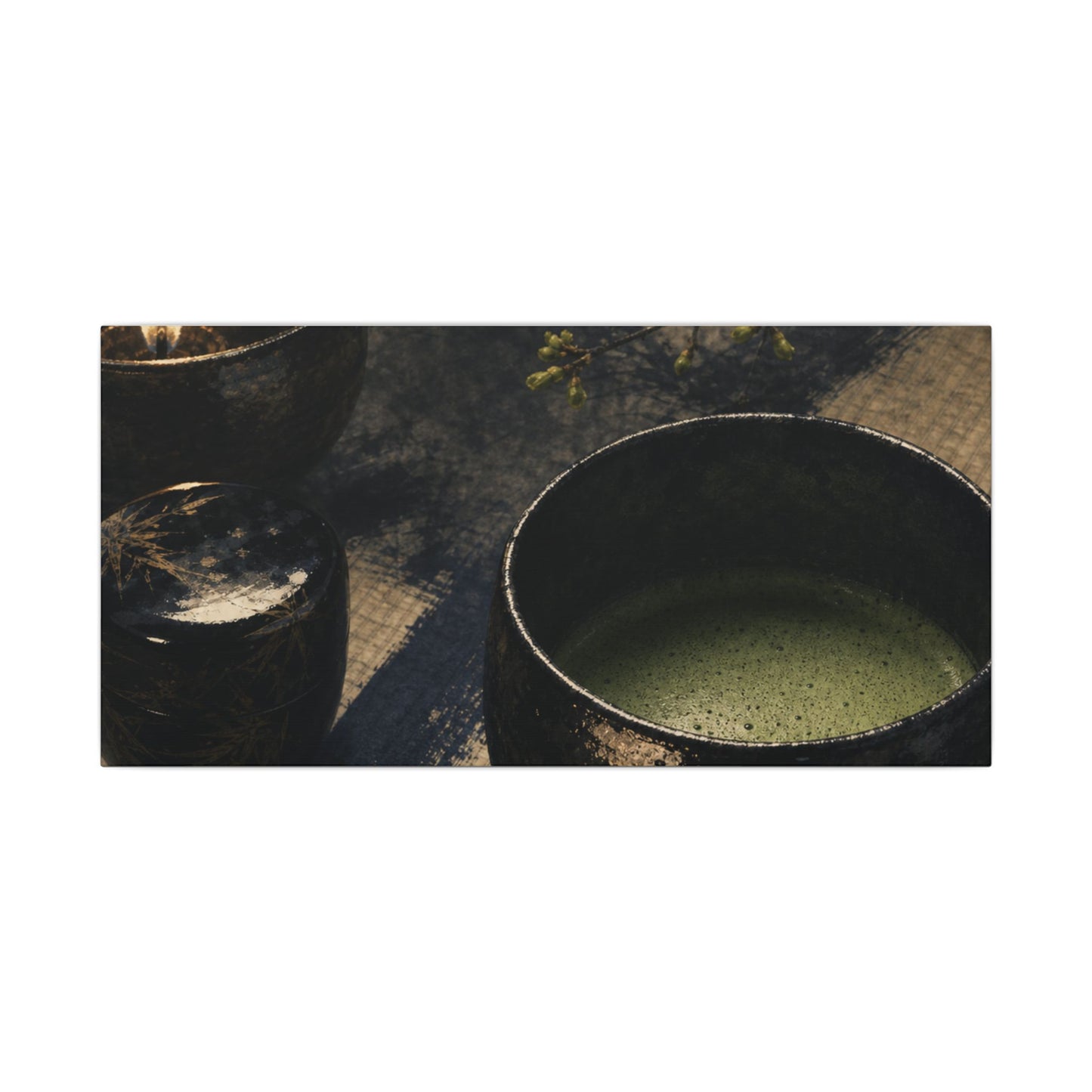 Ma Tea Ceremony Canvas Art - Zen Sumi E