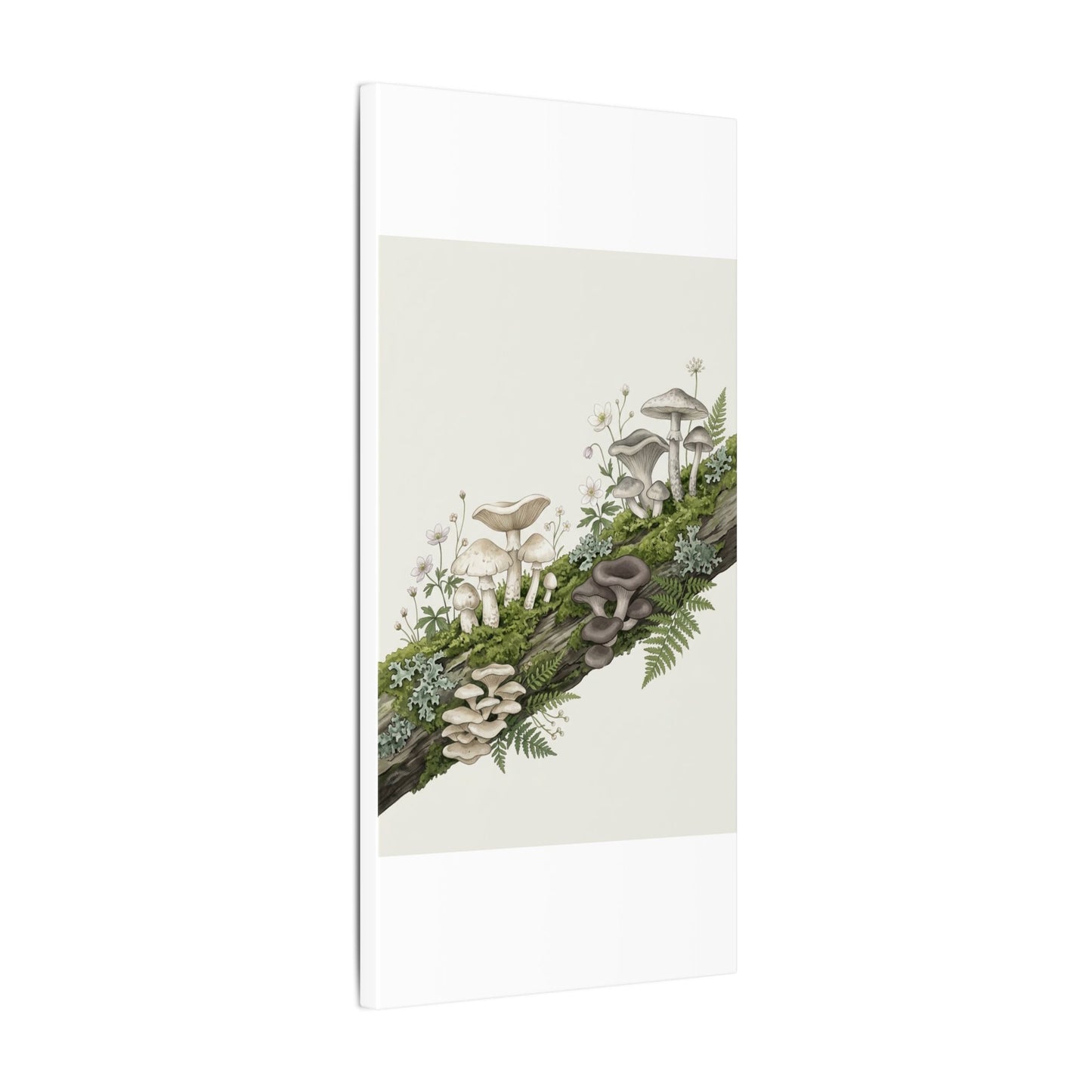 Dried Flowers Spring Canvas Art | Japandi Neutral Design