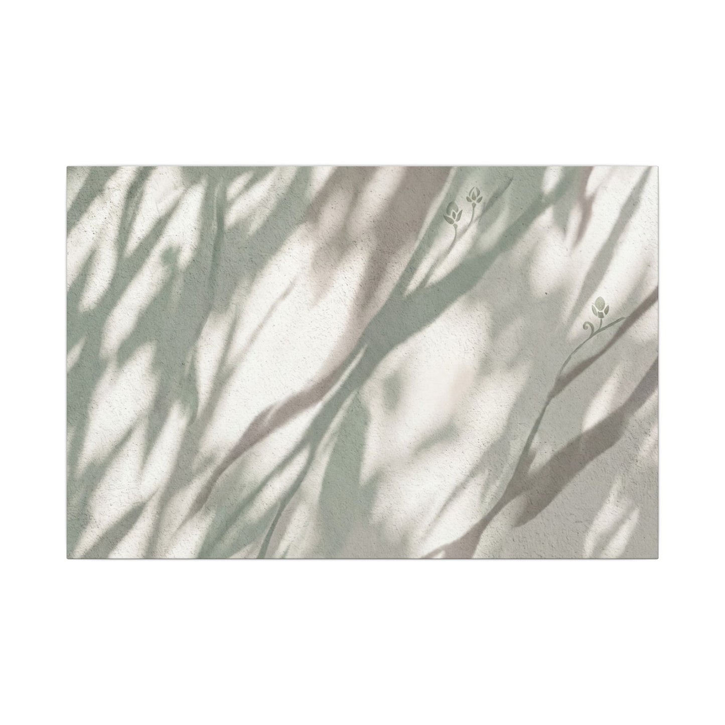 Japandi Shadow Play in Dappled | Japanese Pattern Canvas Art
