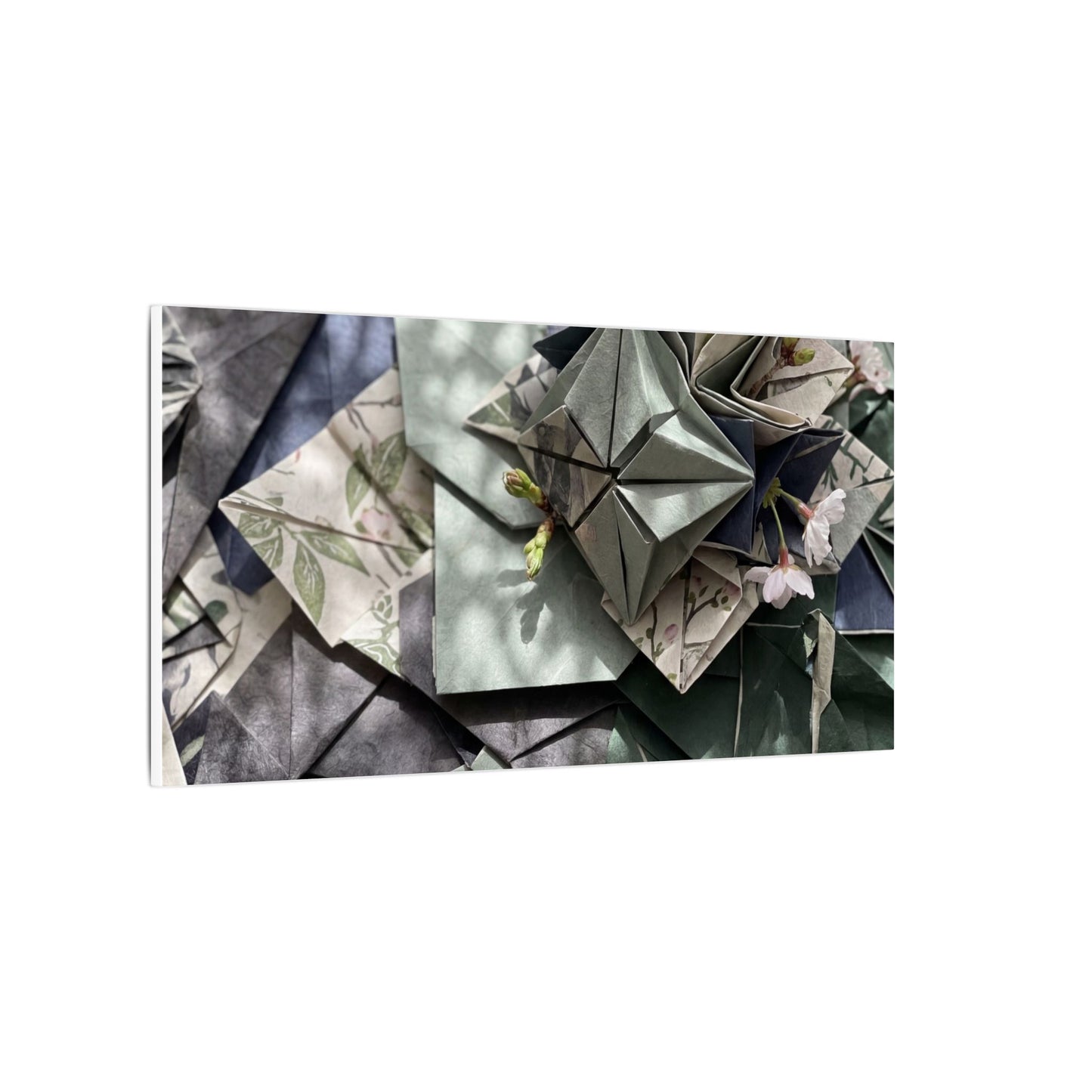 Shibui Paper Fold Canvas Art - Japandi Japanese Pattern