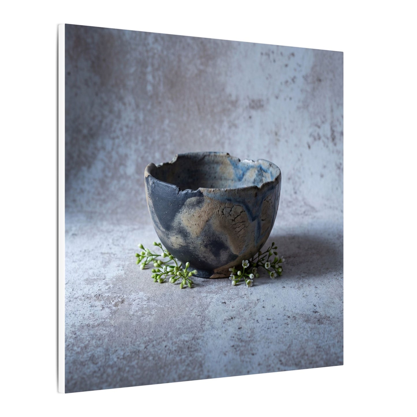 Ceramic Bowl Spring Canvas Art | Japandi Warm Design