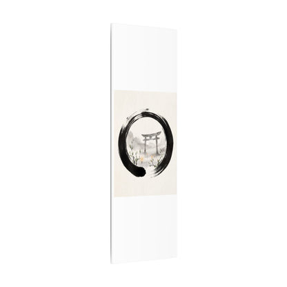 Spring Torii Gate Enso Canvas Art | Tranquil Decor