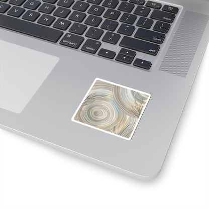 Water Ripple Summer Sticker | Japandi Warm Design