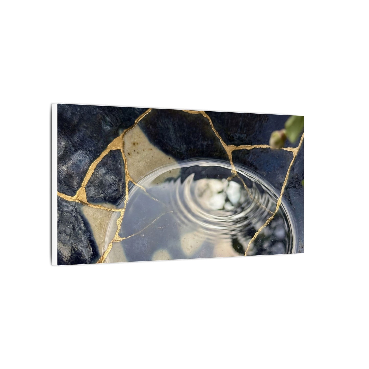 Water Ripple Spring Canvas Art | Kintsugi Beautiful Design