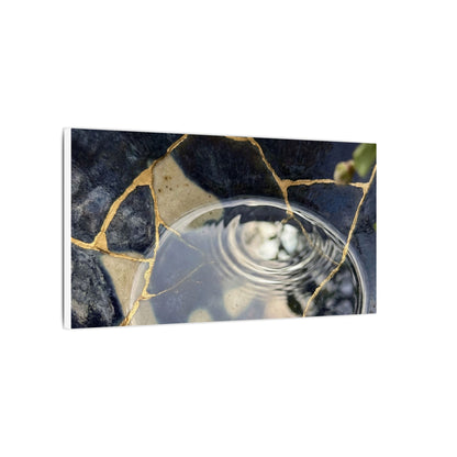 Water Ripple Spring Canvas Art | Kintsugi Beautiful Design