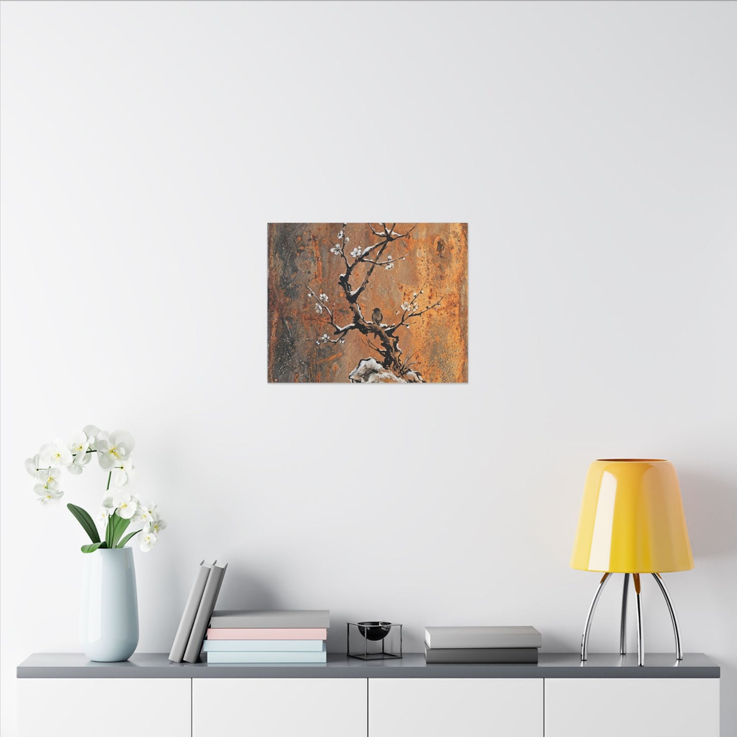 Datsuzoku Rust Patina Canvas Art - Zen Sumi E