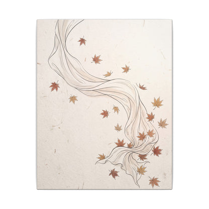 Japandi Silk Drape in Dawn | Minimal Line Canvas Art
