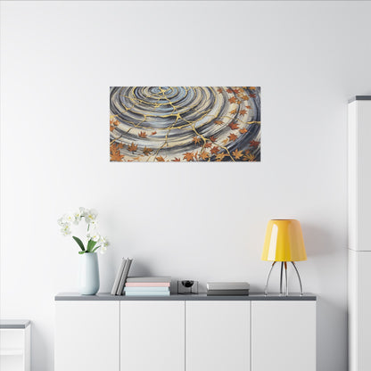Moonlight Water Ripple Canvas Art - Kintsugi Fukinsei