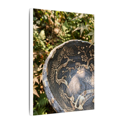 Ceramic Bowl Canvas Art | Summer Japandi Japanese Pattern Art