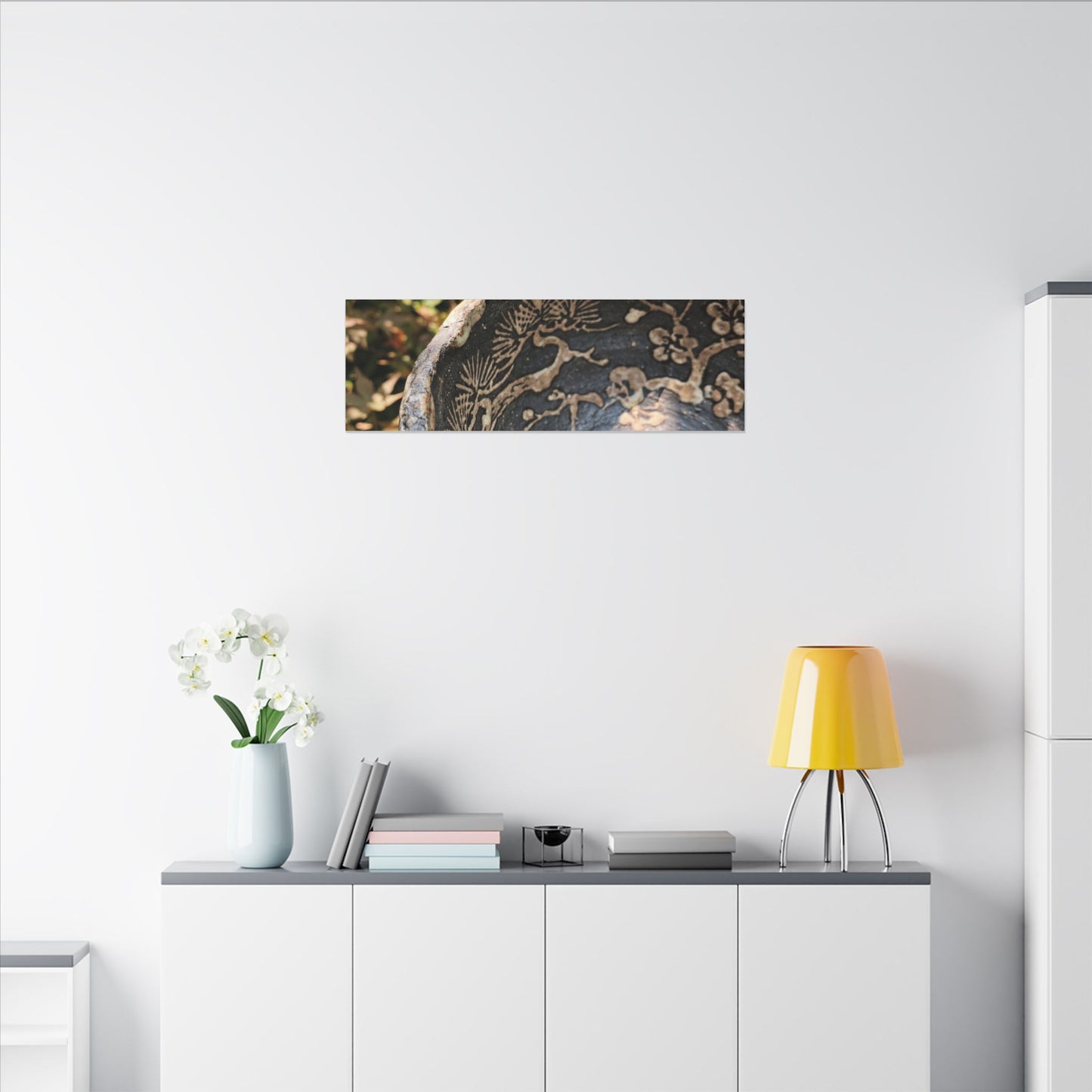 Ceramic Bowl Canvas Art | Summer Japandi Japanese Pattern Art