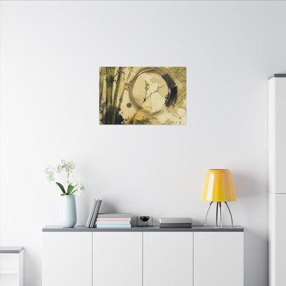 Ink Brushstroke Sumi E Canvas Art | Calm Zen Art