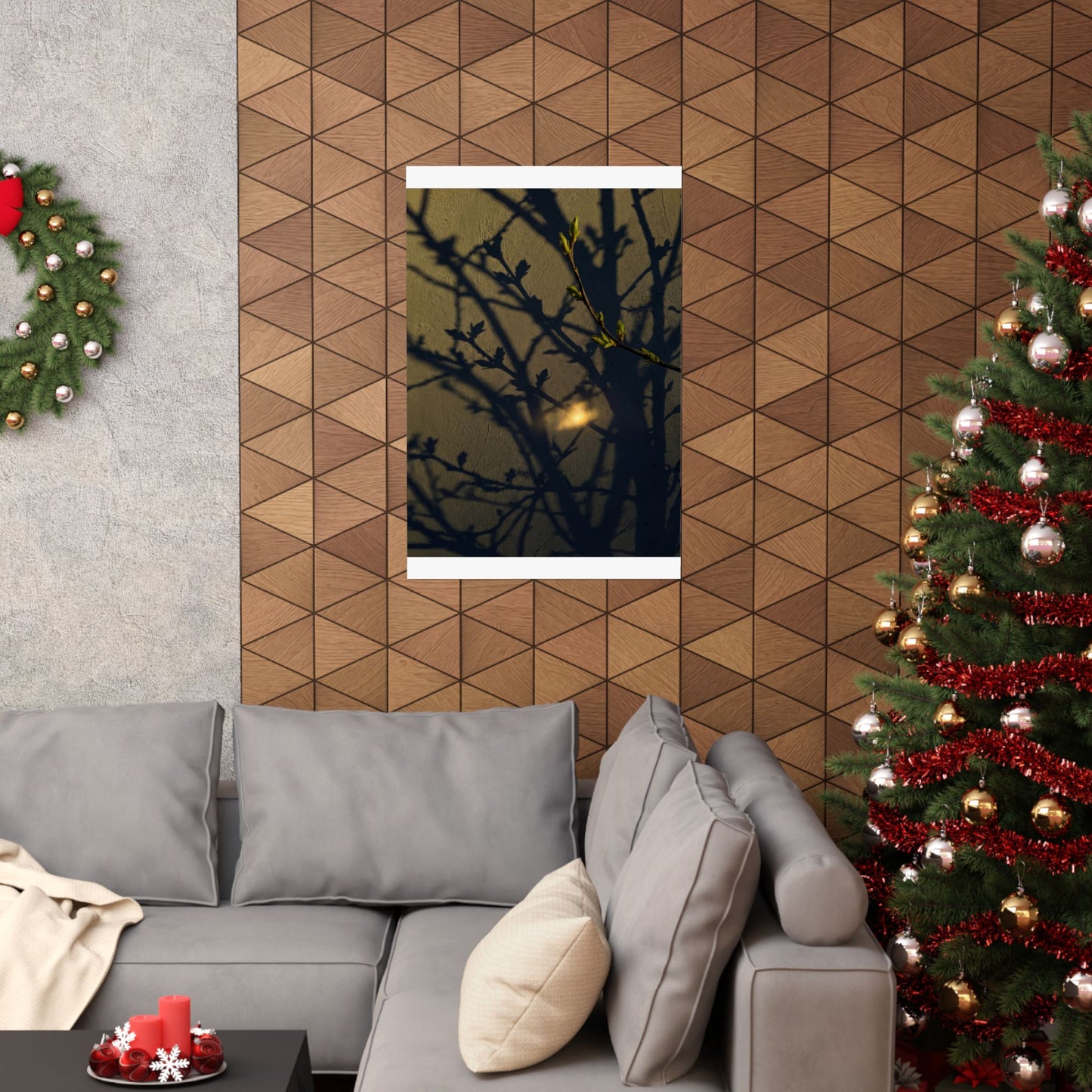 Datsuzoku Shadow Play Wall Art Print - Dark Japandi Moody Minimal