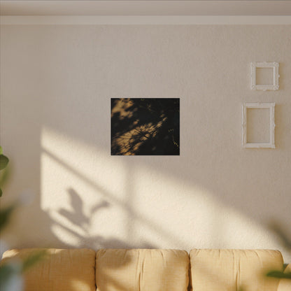 Moody Shadow Play Canvas Art - Moody Minimal Dark Japandi