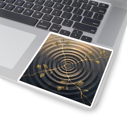 Water Ripple Spring Sticker | Kintsugi Resilient Design