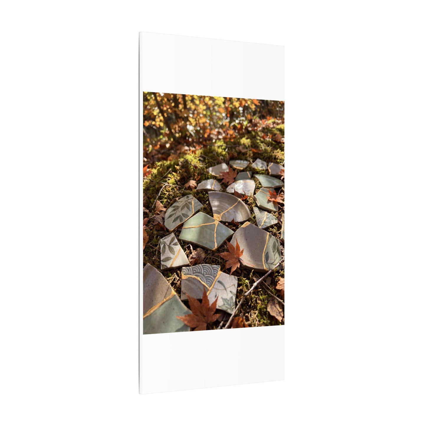 Broken Pottery Japanese Pattern Canvas Art | Elegant Japandi Art