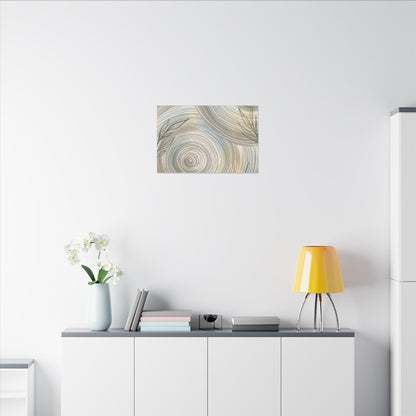Kanso Water Ripple Canvas Art - Japandi Minimal Line