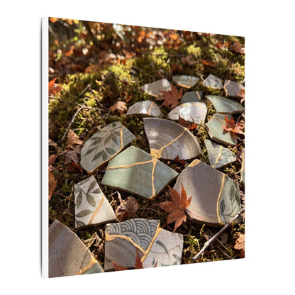 Broken Pottery Japanese Pattern Canvas Art | Elegant Japandi Art