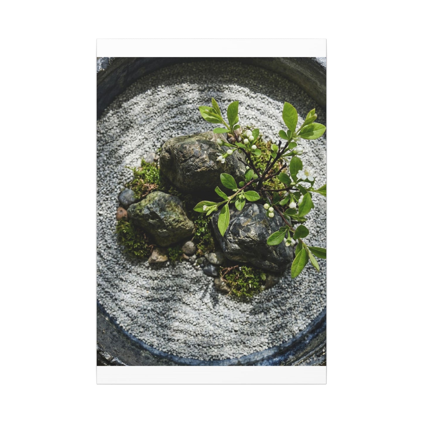 Zen Ceramic Bowl in Dappled | Karesansui Canvas Art
