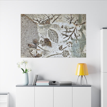 Ceramic Bowl Winter Canvas Art | Japandi Earthy Design