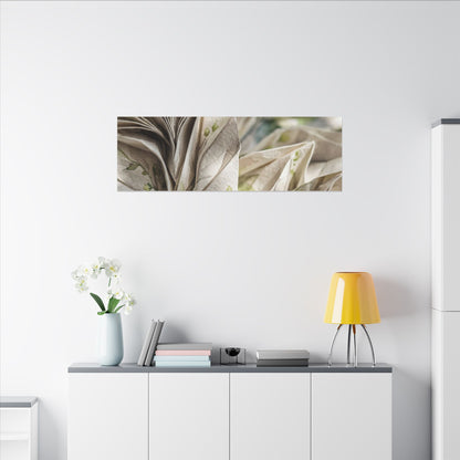 Fukinsei Paper Fold Canvas Art - Japandi Watercolor