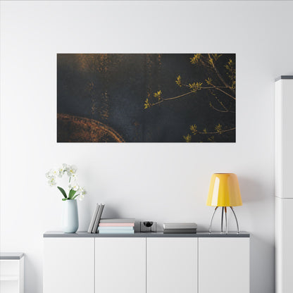 Spring Rust Patina Dark Texture Canvas Art | Moody Decor