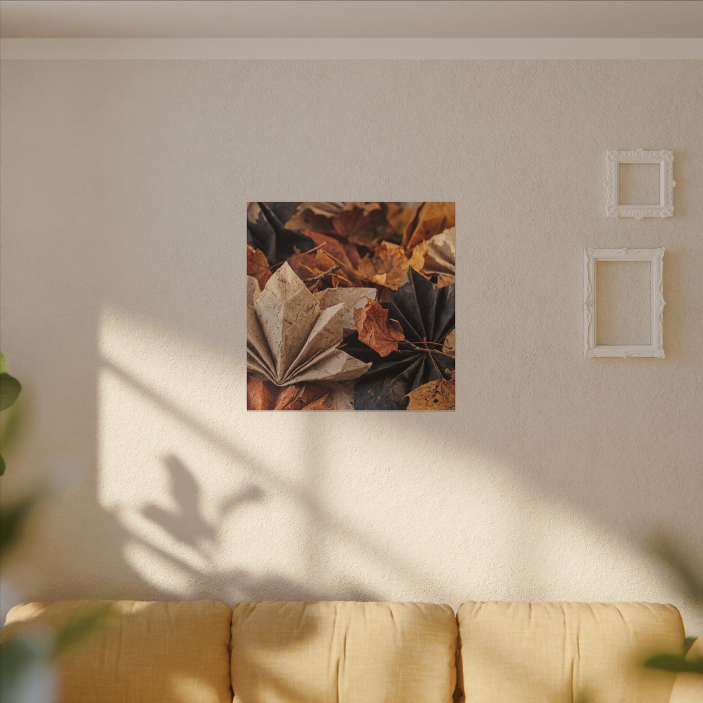 Paper Fold Texture Canvas Art | Elegant Japandi Art