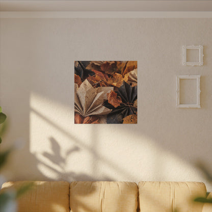 Paper Fold Texture Canvas Art | Elegant Japandi Art