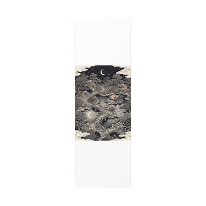 Moonlit Garden Ukiyo E Inspired Canvas Art | Serene Zen Art