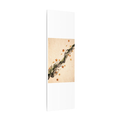 Ink Brushstroke Autumn Canvas Art | Zen Calm Design