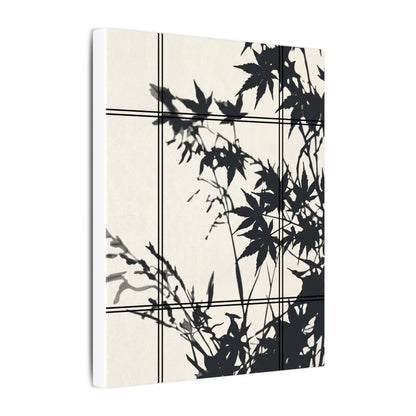 Shoji Screen Canvas Art | Summer Japandi Minimal Line Art