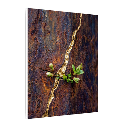 Overcast Rust Patina Canvas Art - Kintsugi Datsuzoku