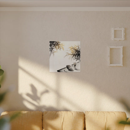 Tea Ceremony Sumi E Canvas Art | Serene Zen Art
