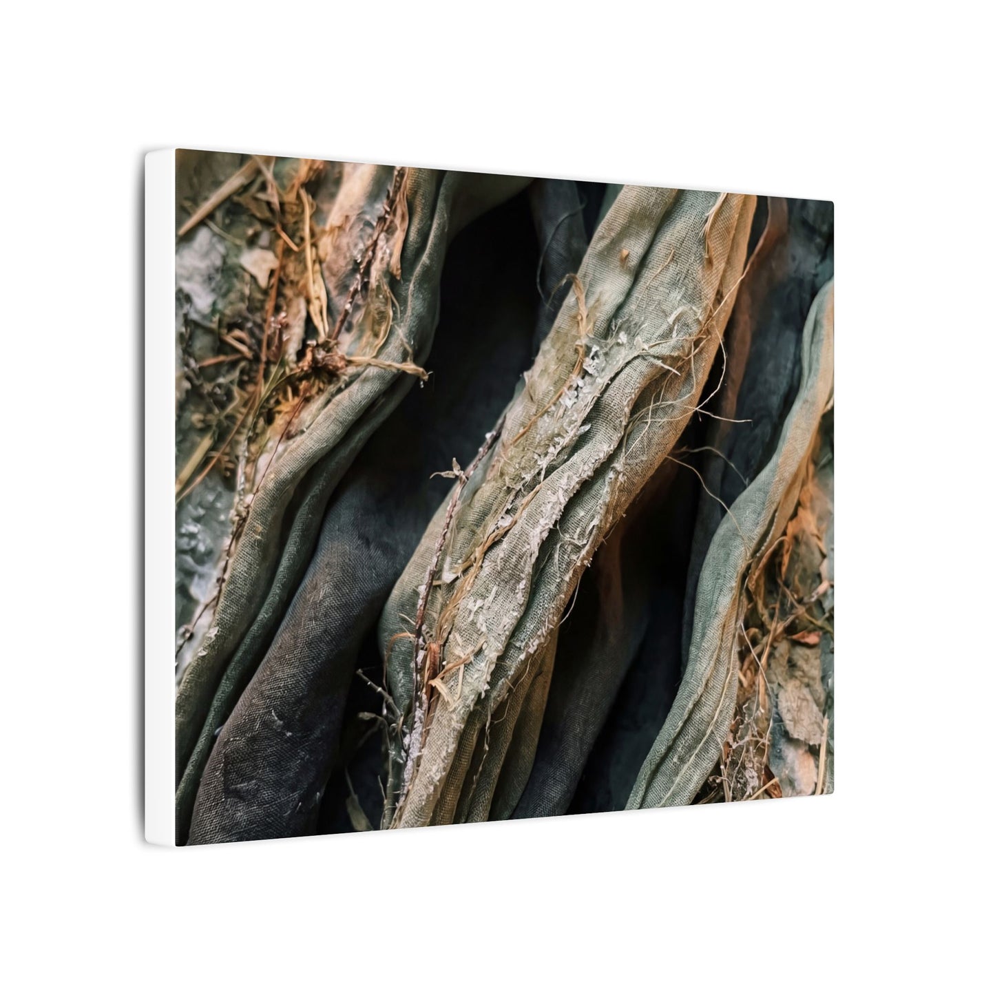 Silk Drape Winter Canvas Art | Japandi Cozy Design