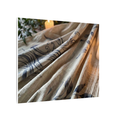 Fukinsei Silk Drape Canvas Art - Japandi Japanese Pattern