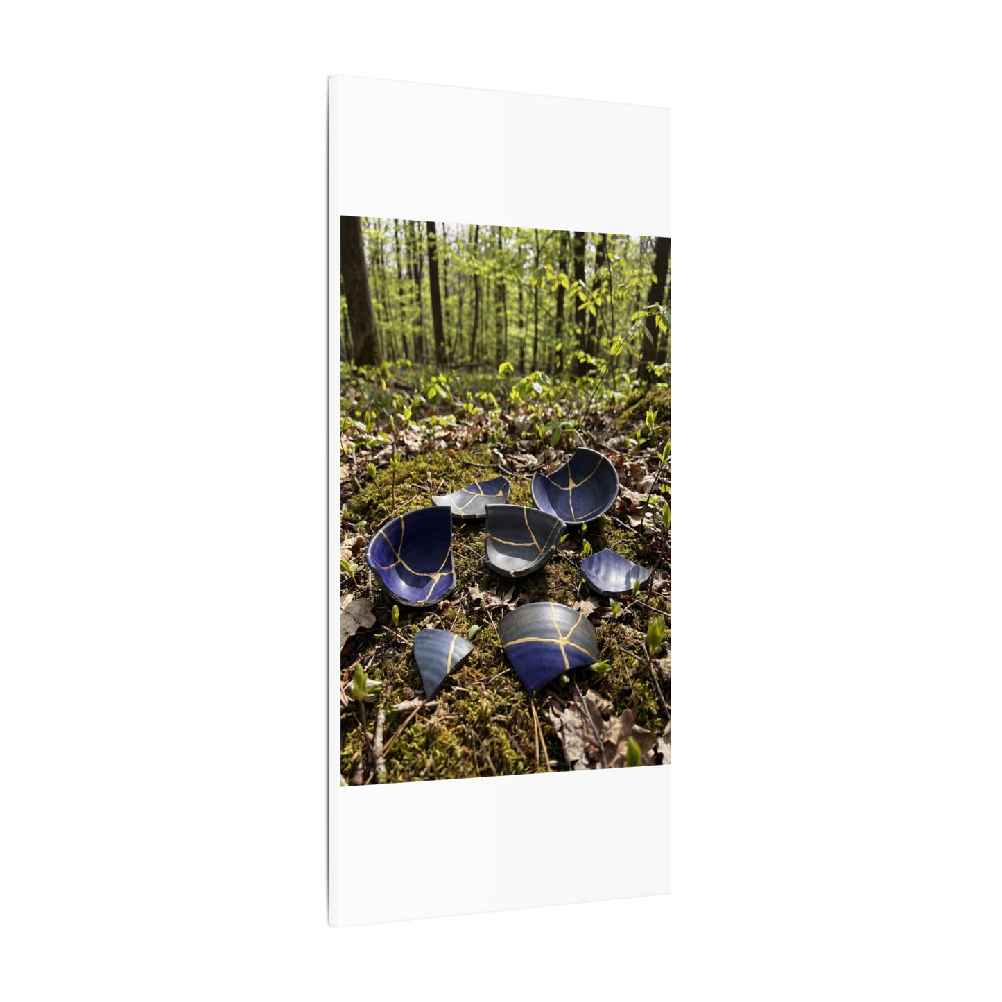 Philosophical Broken Pottery Canvas Art - Broken Beauty Kintsugi