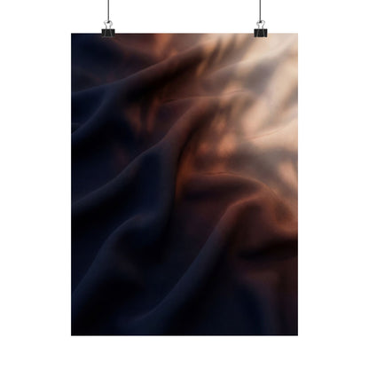 Silk Drape Summer Wall Art Print | Dark Japandi Atmospheric Design Art Print